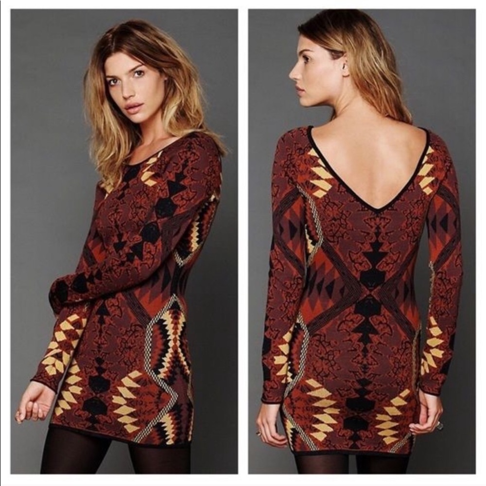 Free people dress geometric dress Free people